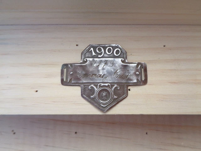 PLQ201 - PLAQUE VELO TAXE 1931