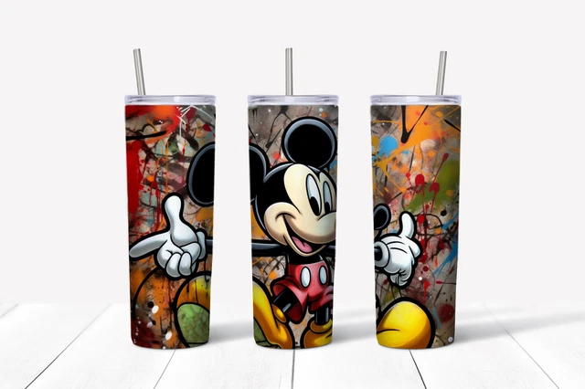 20oz skinny Stainless steel insulated tumbler- Mickey