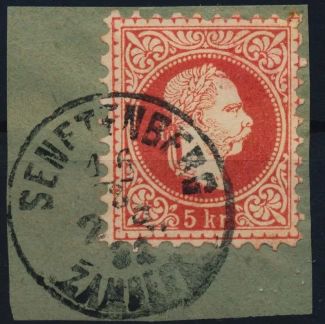 ÖSTERREICH 1867 5kr, SENFTENBERG/ZAMBERK (B) Schön!