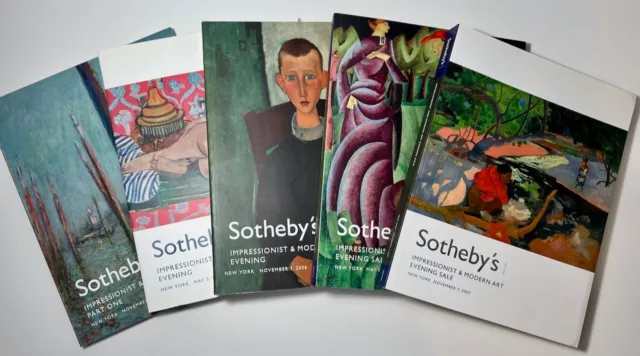 Sotheby’s Auction Catalogs Lot of 5 Oversize 2005-2007 Impressionist Modern Art