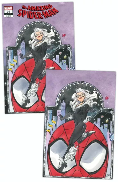 AMAZING SPIDER-MAN #26 NMINT PEACH MOMOKO VIRGIN VARIANT SET Kamala Khan Death🔥