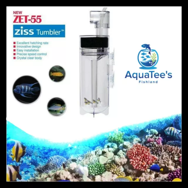 ZISS AQUA ZET-55 Aquarium Fish Egg Tumbler Incubators Hatchery Cichlids Shrimp