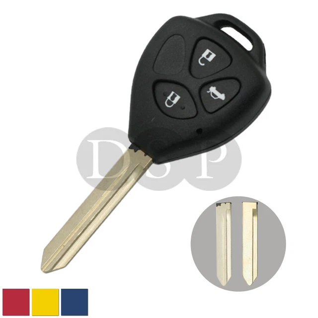 Replacement Key Shell fit for TOYOTA Corolla RAV4  Supra Remote Key Fob 3 Button