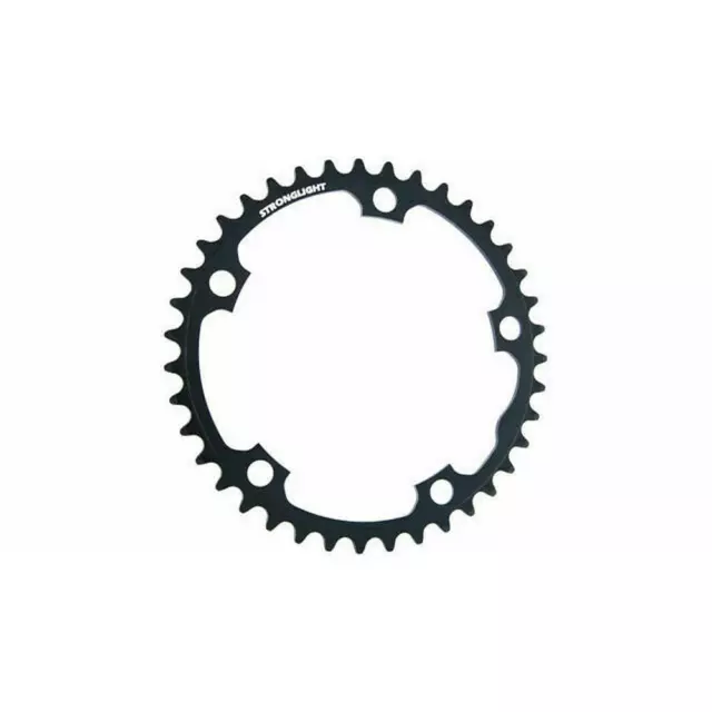 Stronglight 38T Black Chain Ring 130 BCD Standard 9/10 Speed Dural 5083 Alloy