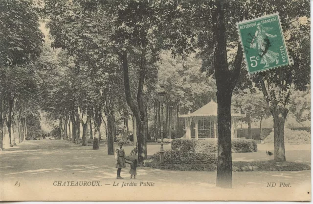 Carte Postale Chateauroux Le Jardin Public