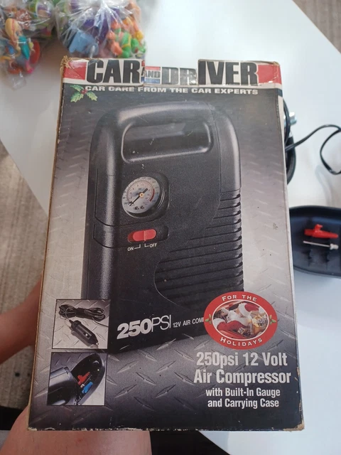 Portable Electric Air Compressor - Car & Driver AC 12V Power Supply 250PSI NICE