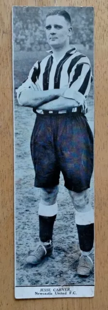 Jesse Carver Newcastle DC Thomson Topical Times Footballers 1937 220mm x 60mm