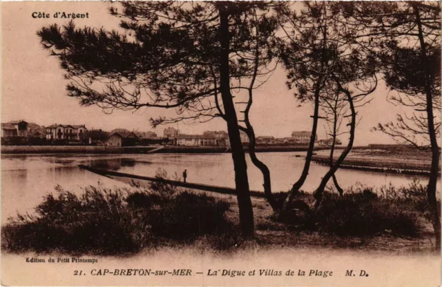CPA CAPBRETON - CAP-BRETON-sur-MER - La Digue et Villas de la Plage (776697)