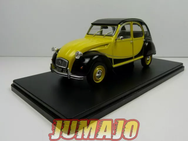 TES8 Voiture 1/24 Hachette Test CITROËN 2CV 2CV 6 Charleston jaune & noire 1982