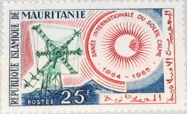 MAURITANIA MAURETANIEN 1964 231 176 IQSY Intl. Quiet Sun Year ruhige Sonne MNH