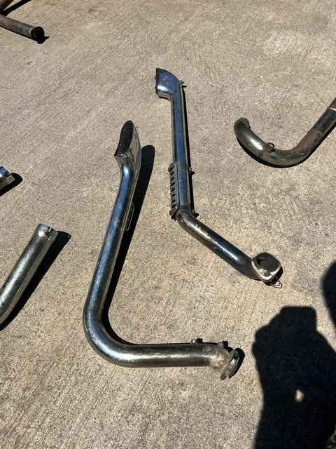 Harley knucklehead Shovelhead Exhaust Pipes Mufflers Chopper Bobber FL FLH 1960s