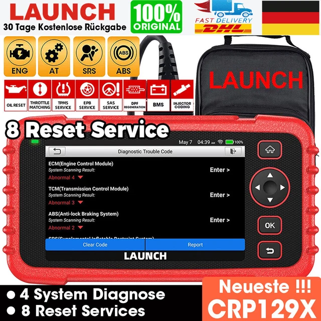 LAUNCH CRP129X Dispositivo Diagnostico Auto OBD2 Scanner TPMS EPB SAS ABS BMS DE