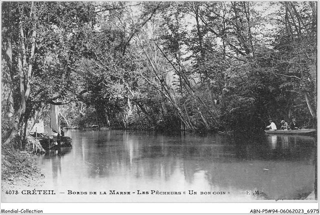 ABNP5-94-0416 - CRETEIL - bords de la marne - les pecheurs - un bon coin