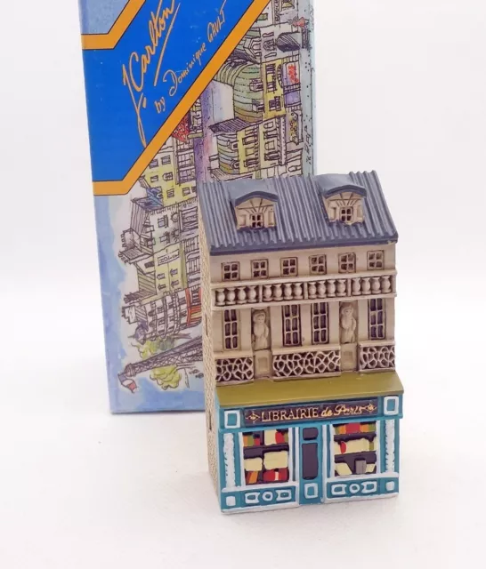 New J Carlton Gault French Miniature Paris Book Shop Building Figurine