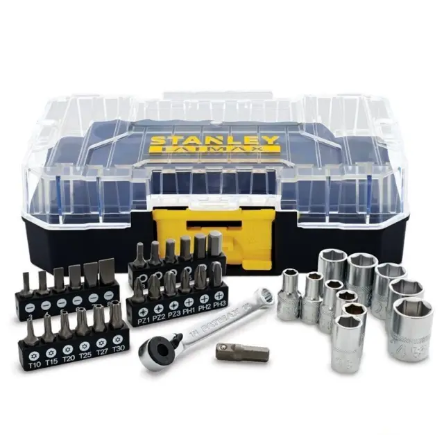 Stanley Fatmax Pro-Stack Screwdriver & Socket 37 Piece 1/4" Bit Set, FMMT19101-0