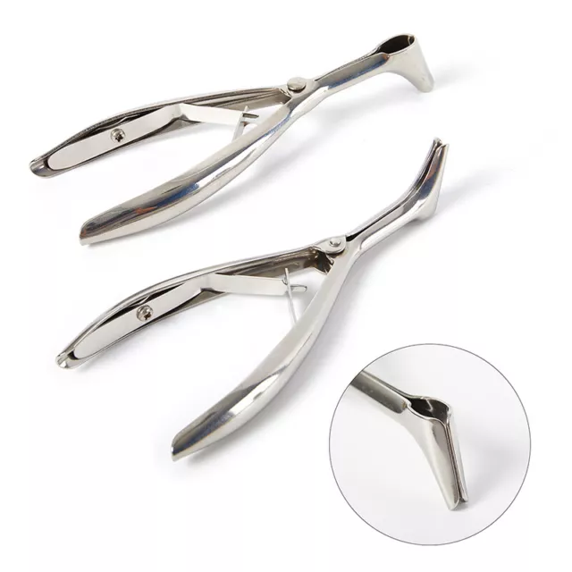Stainless Steel Nose Mirror ENT Canal Dilator Nasal Rhinoscopy PlieFDFic