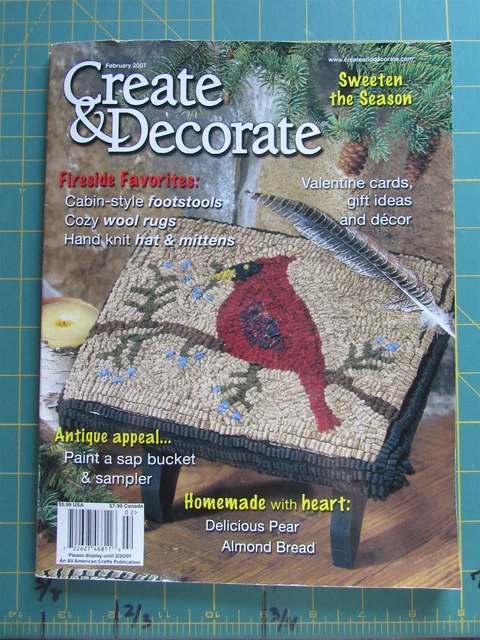 Revista Create & Decorate, febrero de 2007, proyectos primitivos