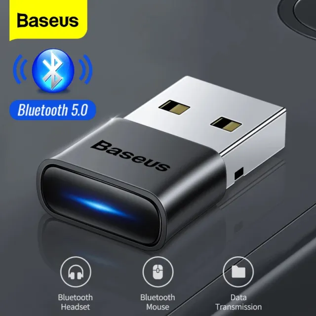 Basues USB Bluetooth 5.0 Audio Transmitter Receiver Dongle Adapter PC Earphone