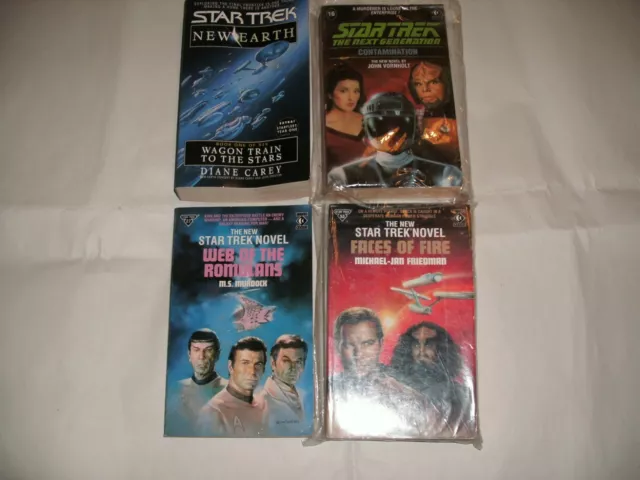 4 x Star Trek books – Kirk and Picard - Read the description
