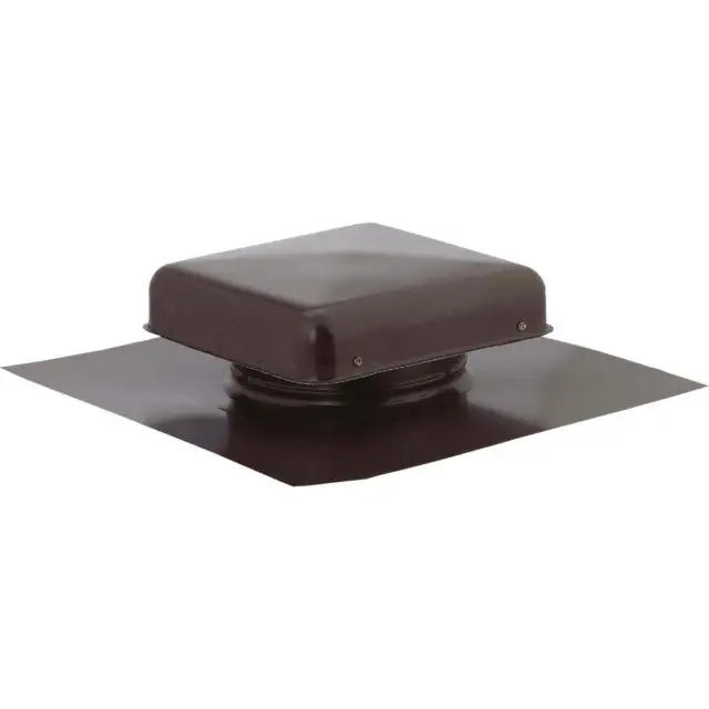 NorWesco 7-3/4" Galvanized Steel Brown Static Roof Mount Attic Vent 556159 Pack