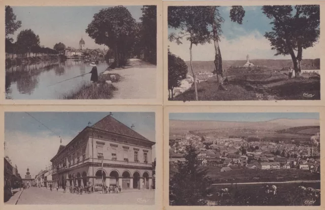 Lot de 4 cartes postales anciennes postcards PONTARLIER DOUBS 4