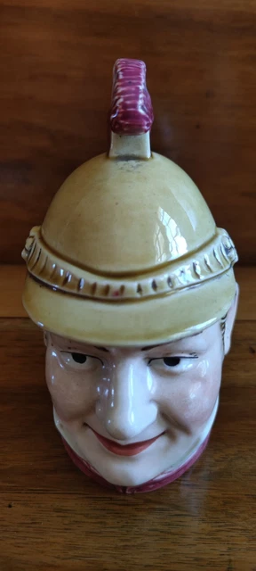 Ancien Pot à Tabac Berck Plage – Terre Cuite Polychrome Tête De Marin – Bon état