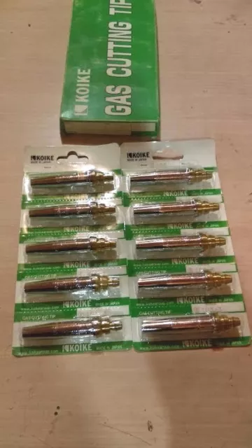 Lot of (10) Koike103 #2 Cutting Tips For Track Torches,see video in description 3