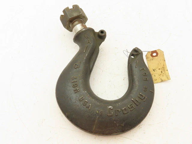 Crosby 319N KA 11 Ton Alloy Hoist Hook Swivel Shank Latch Type
