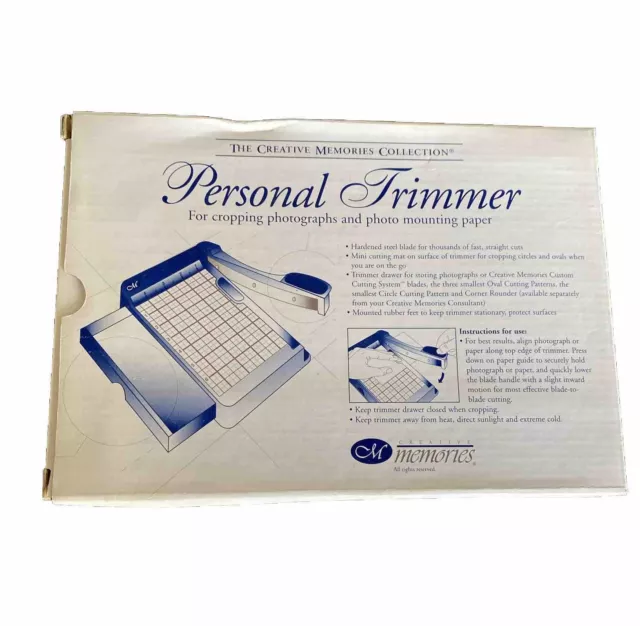 The Creative Memories Collection Personal Trimmer Cut For Photo and Paper 2002