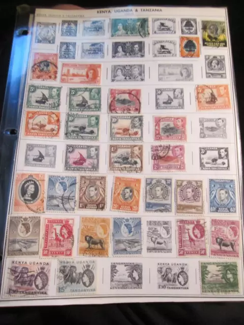 Lot Of Kenya Uganda Tanganyika Stamps Highly Collectible Hinged  Bba-5-