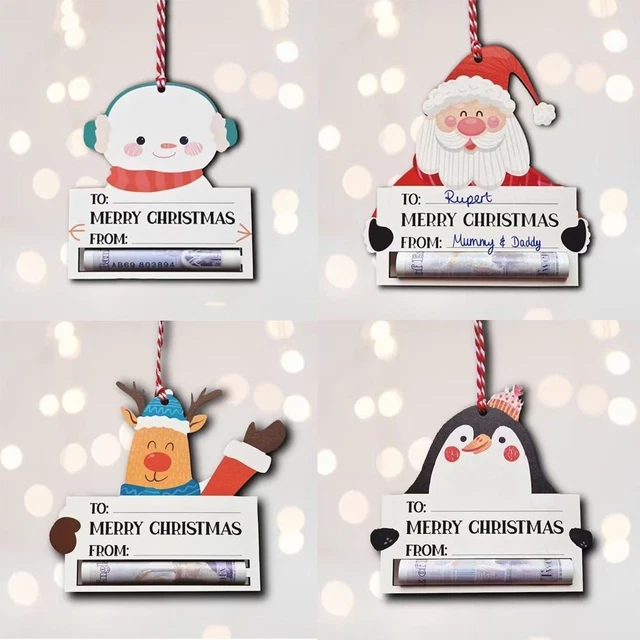 Cartoon Christmas Money Holder Decoration DIY Hanging Pendant  Party