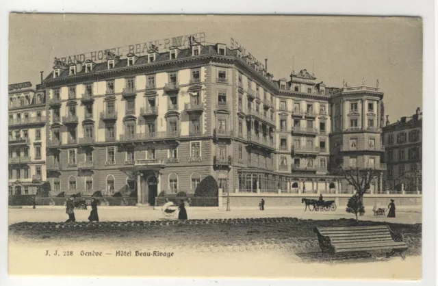 AK Geneve, Genf, Hotel Beau-Rivage, um 1900