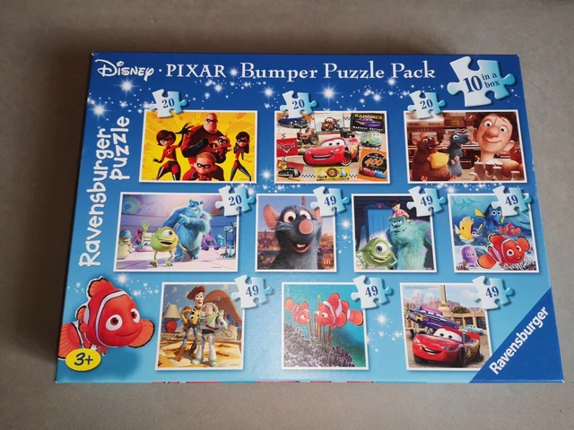 DISNEY PIXAR BUMPER Puzzle Pack 10 in a Box, suitable for 3+, by ...