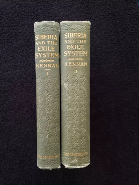Siberia and It's Exile System by George Kennan 2.Vols, 1891 1st Ed. Illustrated