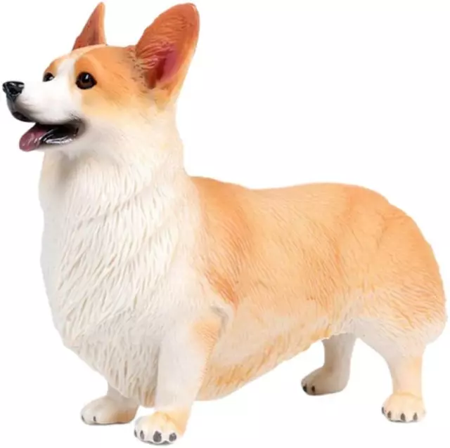 Collectible Figurine Welsh Corgi Statue Miniature Puppy Sculpture Home Decor