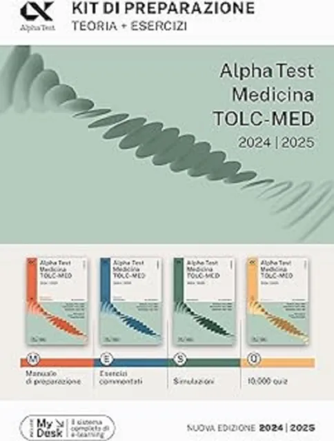 Alpha Test Medicina Tolc-Med Kit Completo di Preparazione 2024-2025