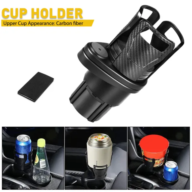 Cup Snack Phone No Spill Drink Holder RYDZ 2 in 1 Auto Car Truck Adjustable  NEW