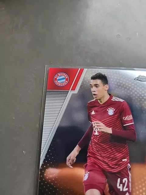 Jamal Musiala Soccer Card Topps Finest Bl 2021-22 # 84 Bayern München 2