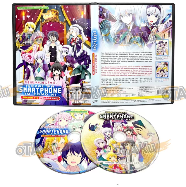 ANIME DVD~ENGLISH DUBBED~ISEKAI Wa Smartphone To Tomo Ni Season 1+2(1-24End)GIFT  $42.06 - PicClick AU