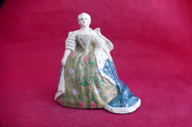 Catherine de Medicis Queen of France circa 1555. Hand-colored halftone of an illustration Stock Photo