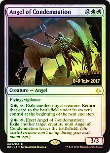 MTG - Angel of Condemnation - Foil - Prerelease Promo, Hour of Devastation