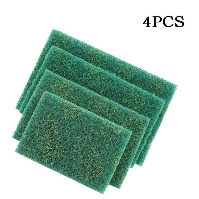 Scouring Pads Buffing Pad 4PCS Fiber Abrasive Green Industrial Buffing Pad