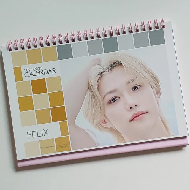 FELIX STRAYKIDS PHOTO Desk Calendar 2024 2025 Calender Sticker KPOP