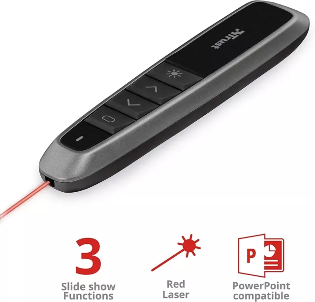 Wireless Presenter TRUST® Laserpointer Funk Powerpoint-Funktionen Fernbedienung 2