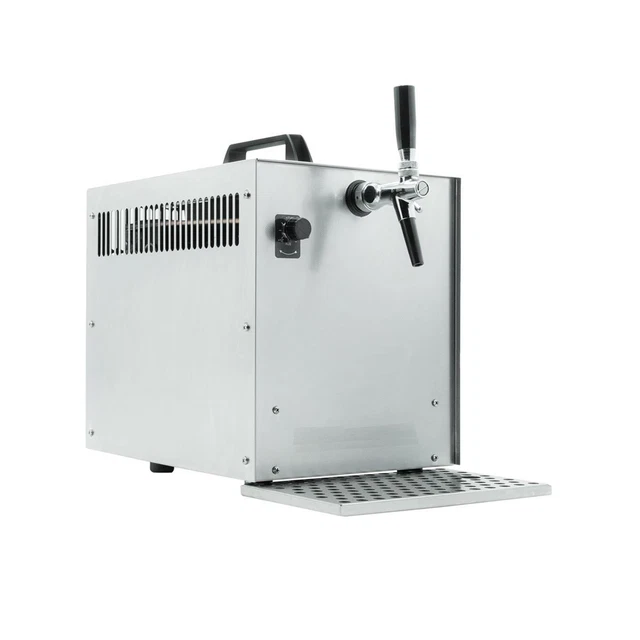 Zapfanlage Trockenkühler Edelstahl 1-leitig 60 Liter/h Bierkoffer mit Tropfblech