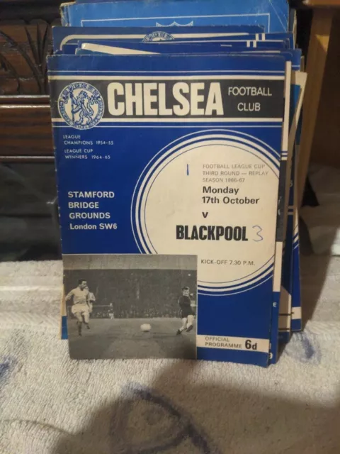 Chelsea v Blackpool programme 24 3 1967