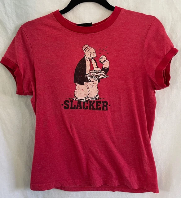 Vintage Women's Wimpy Slacker Red T-shrirt By Junk Food Vintage Women's Wimpy Slacker Red T-shrirt By Junk Food