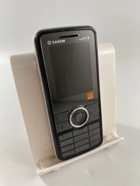 Téléphone Portable Vintage Sagem MYX-1 Trio - Noir, Comme Neuf, Rare