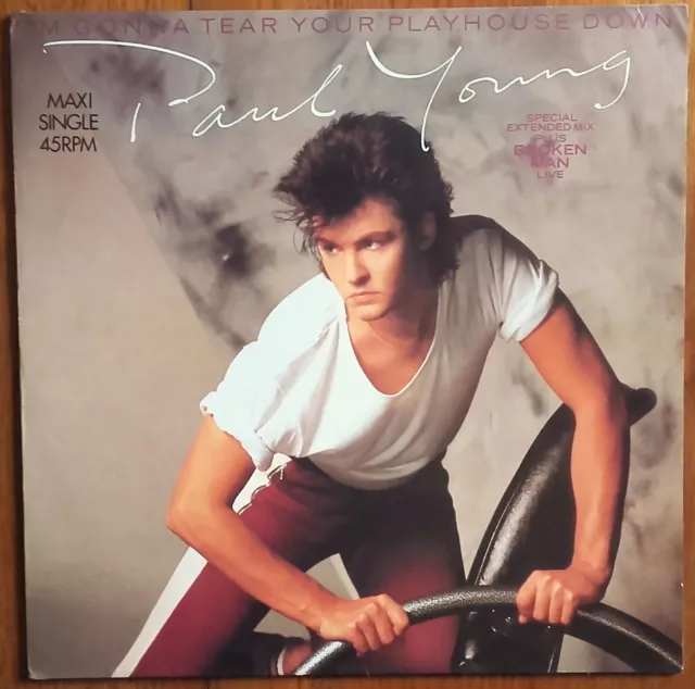 DISQUE MAXI 45t PAUL YOUNG I'm gonna tear your playhouse down POP HOLLAND 1984