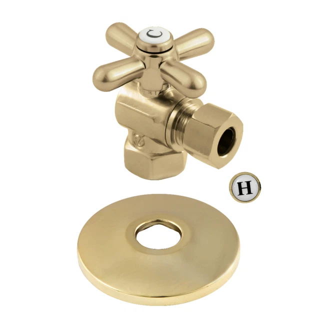 Kingston Brass CC3310.XK Vintage 1-5/8" Brass Angle Stop Valve - Brass